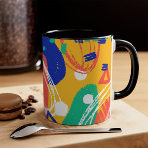 Abstractonism Color Fusion Accent Coffee Mug, 11oz