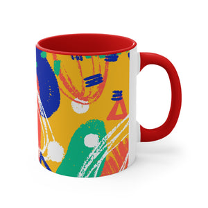 Abstractonism Color Fusion Accent Coffee Mug, 11oz