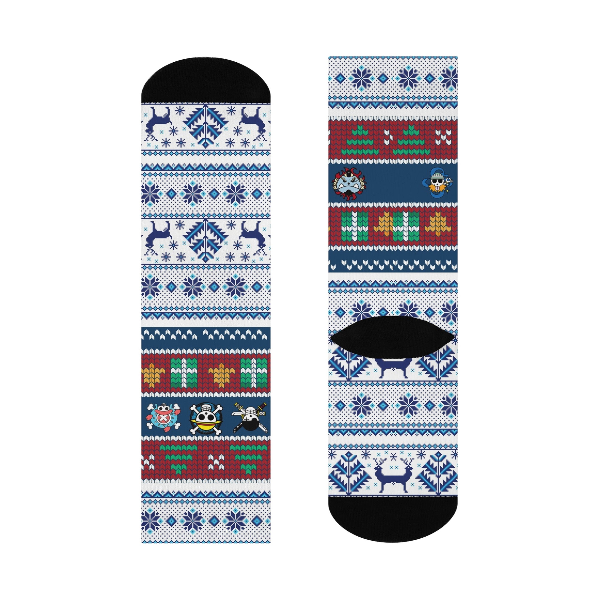 Jolly Roger Christmas Crew Socks