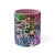 All Over Brushed Strokes Graffiti Accent Coffee Mug, 11oz