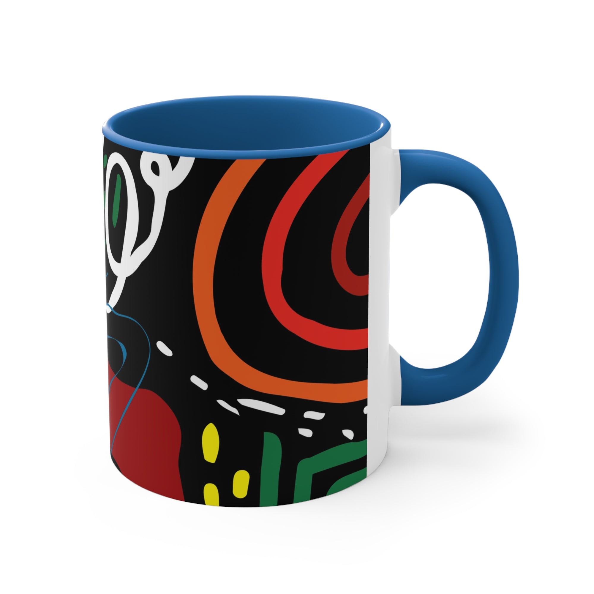 African Ethnic Graphic Art Accent Coffee Mug, 11oz