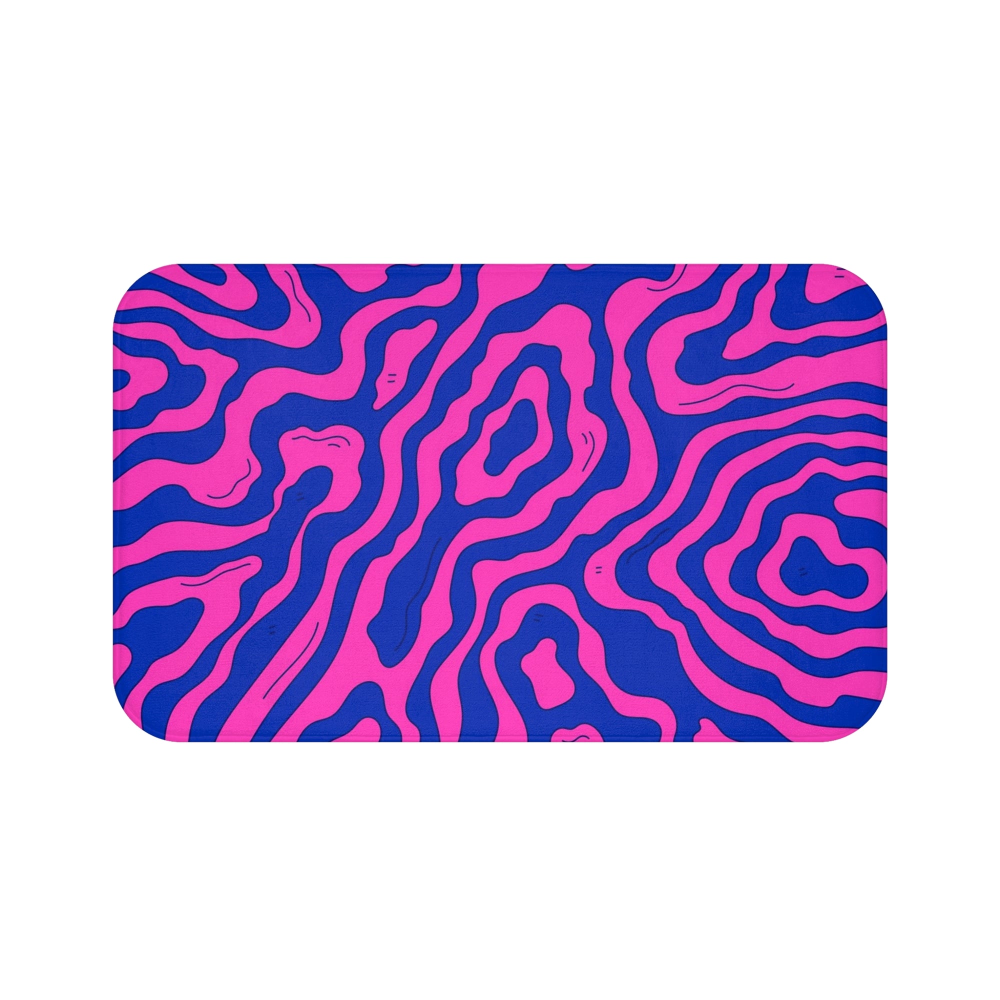 Abstract Groovy Pattern Bath Mat