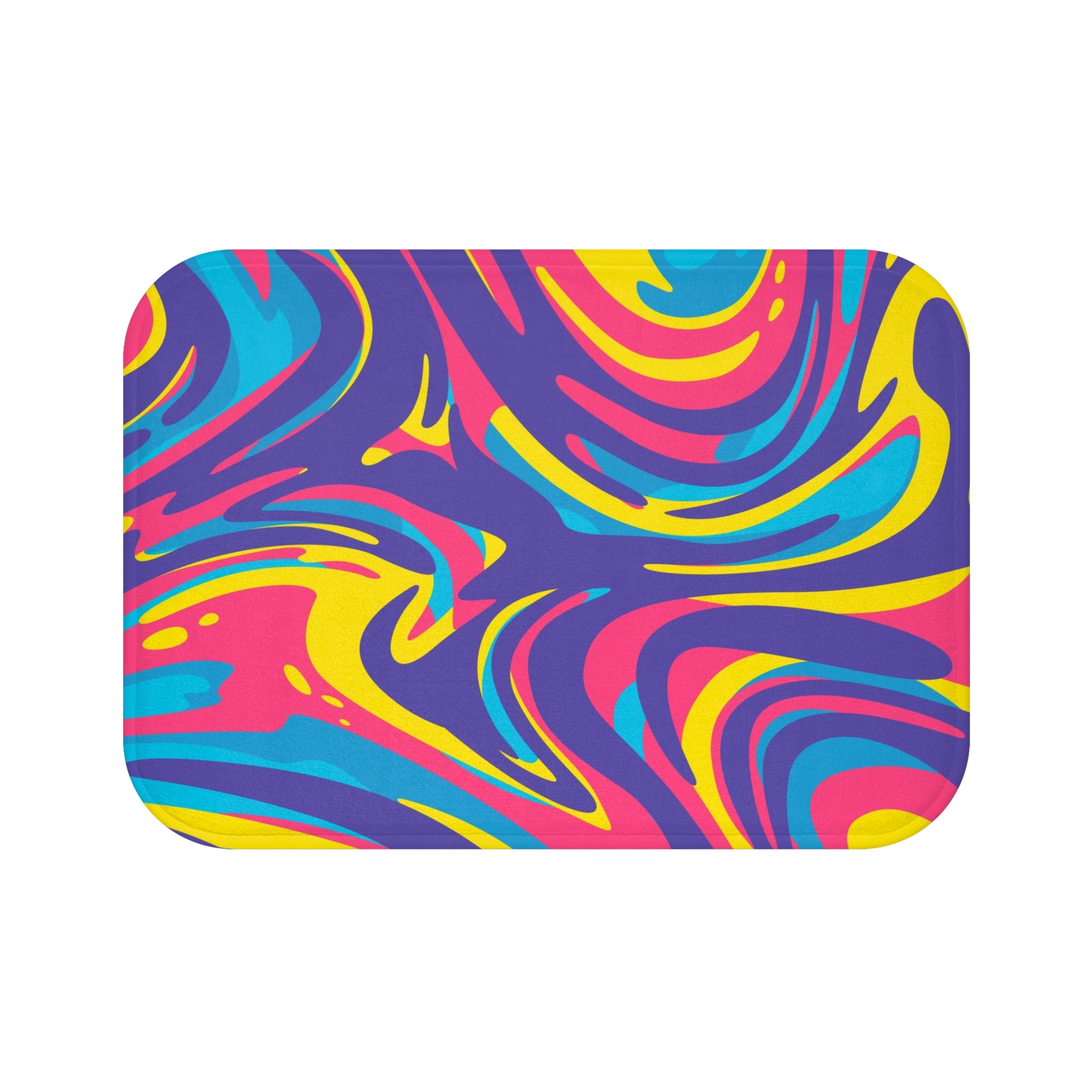 Psychedelic Abstract Art Bath Mat