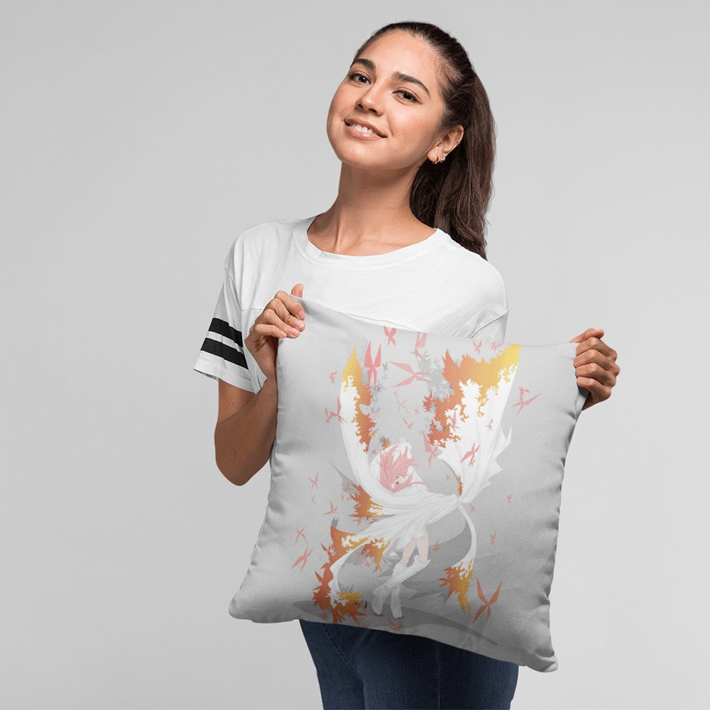 Abstract Anime Girl Throw Pillow