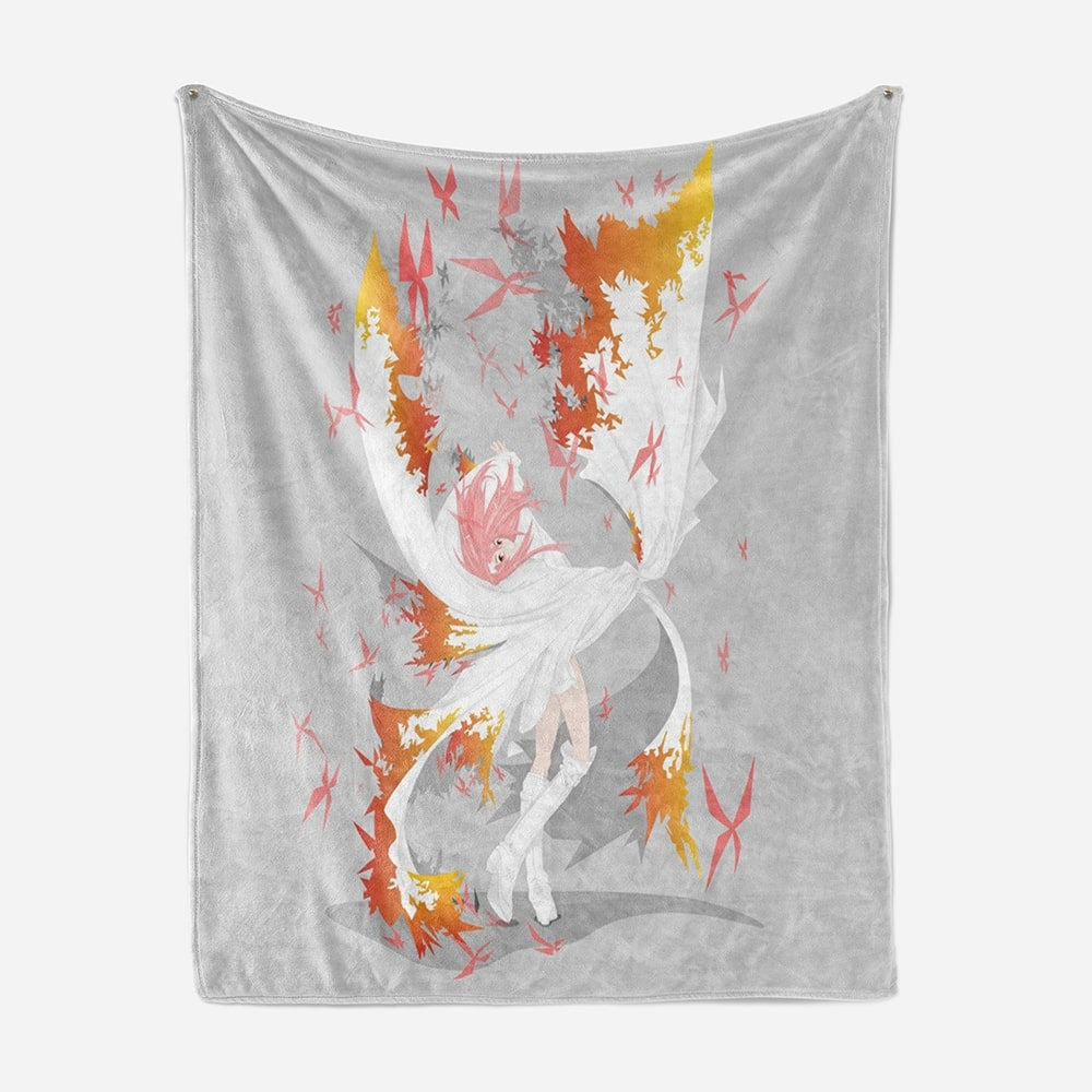 Abstract Anime Girl Throw Blanket