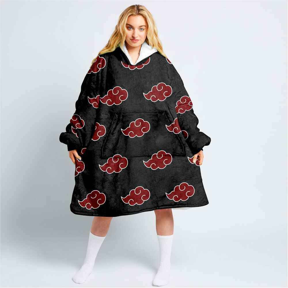 Naruto Akatsuki Cosplay Look Oodie Blanket Hoodie