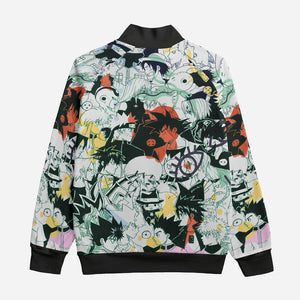 All Anime Legends Color Brushed Sketch Collar Up Jacket