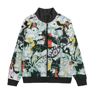 All Anime Legends Color Brushed Sketch Collar Up Jacket