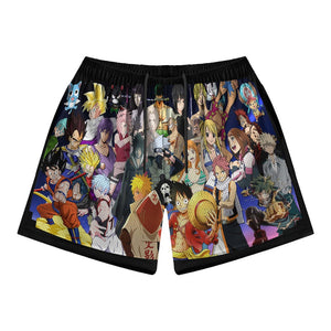 All Manga Love Anime Style Mesh shorts