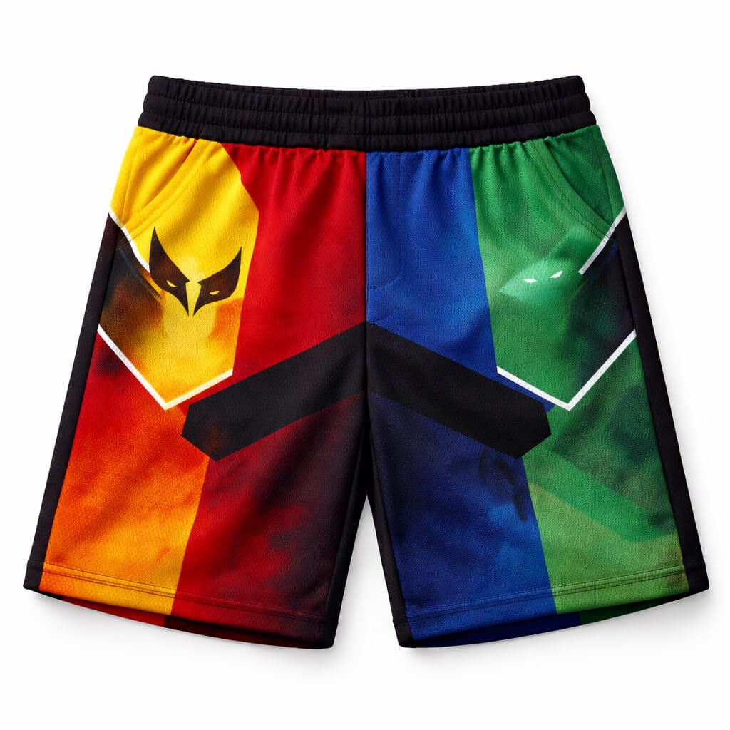 Flash Fusion All Comic Blend Mesh-Shorts
