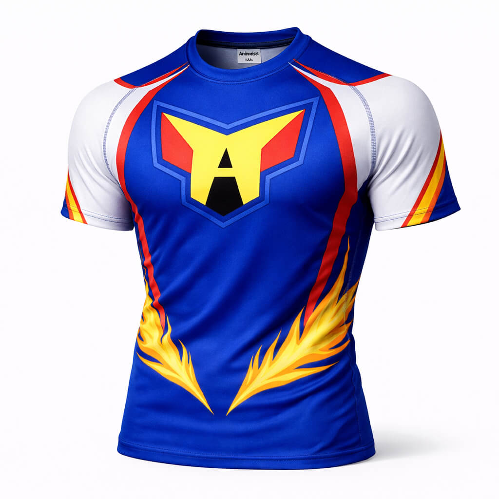 All Might My Hero Academia Rash Guard Compression Shirt