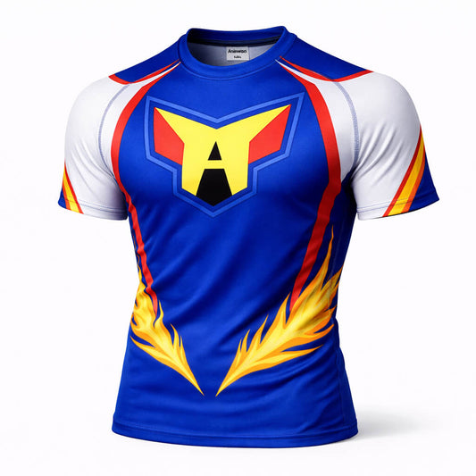 All Might My Hero Academia Rash Guard Compression Shirt