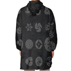 All Uchiha Eyes Naruto Oodie Blanket Hoodie