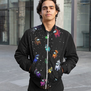 Gaming Spaceship Blend Bomber Jacket