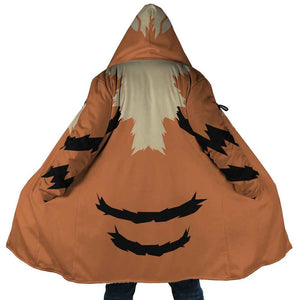 Pokemon Arcanine Pattern Hooded Cloak Coat