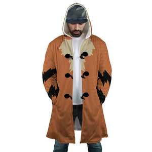 Pokemon Arcanine Pattern Hooded Cloak Coat