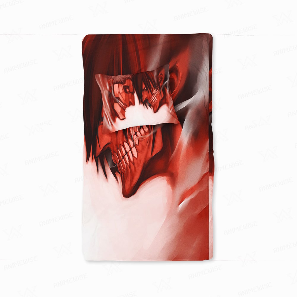 Armored Titan War Hammer Titan Face Off  Duvet Cover Bedding