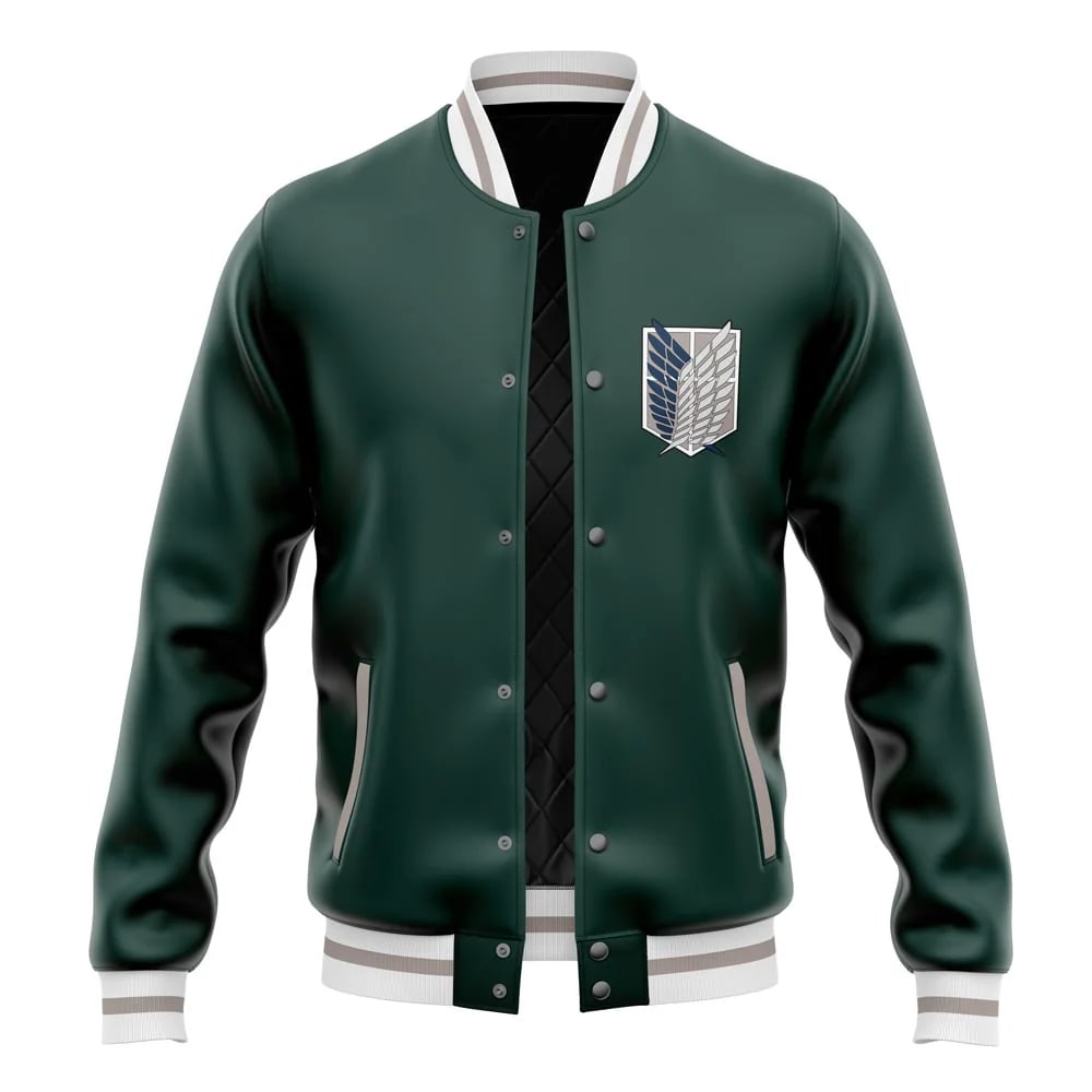 AOT Emblem Baseball Varsity Jacket