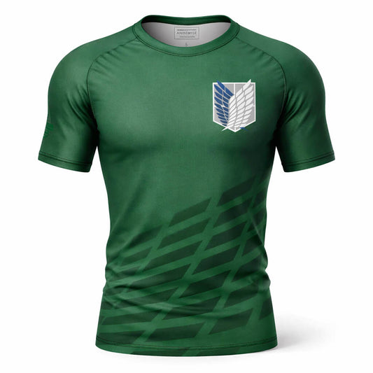 Attack on Titan Survey Corps Rash Guard Shirt