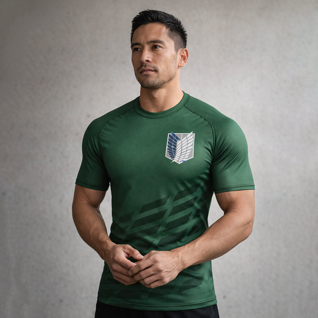 Attack on Titan Survey Corps Rash Guard Shirt