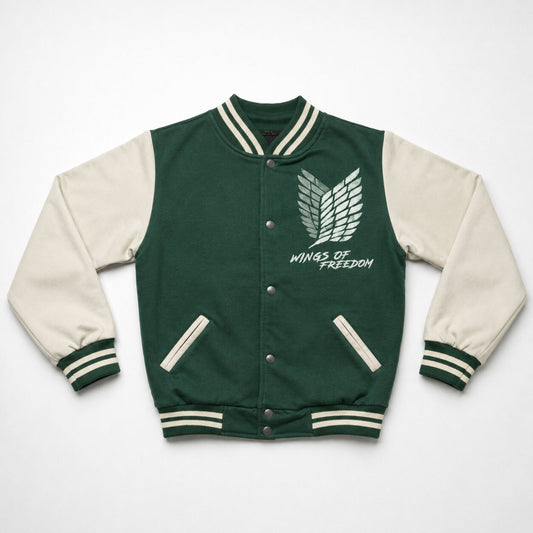 Attack on Titan Wings of Freedom Baseball Varsity Jacket