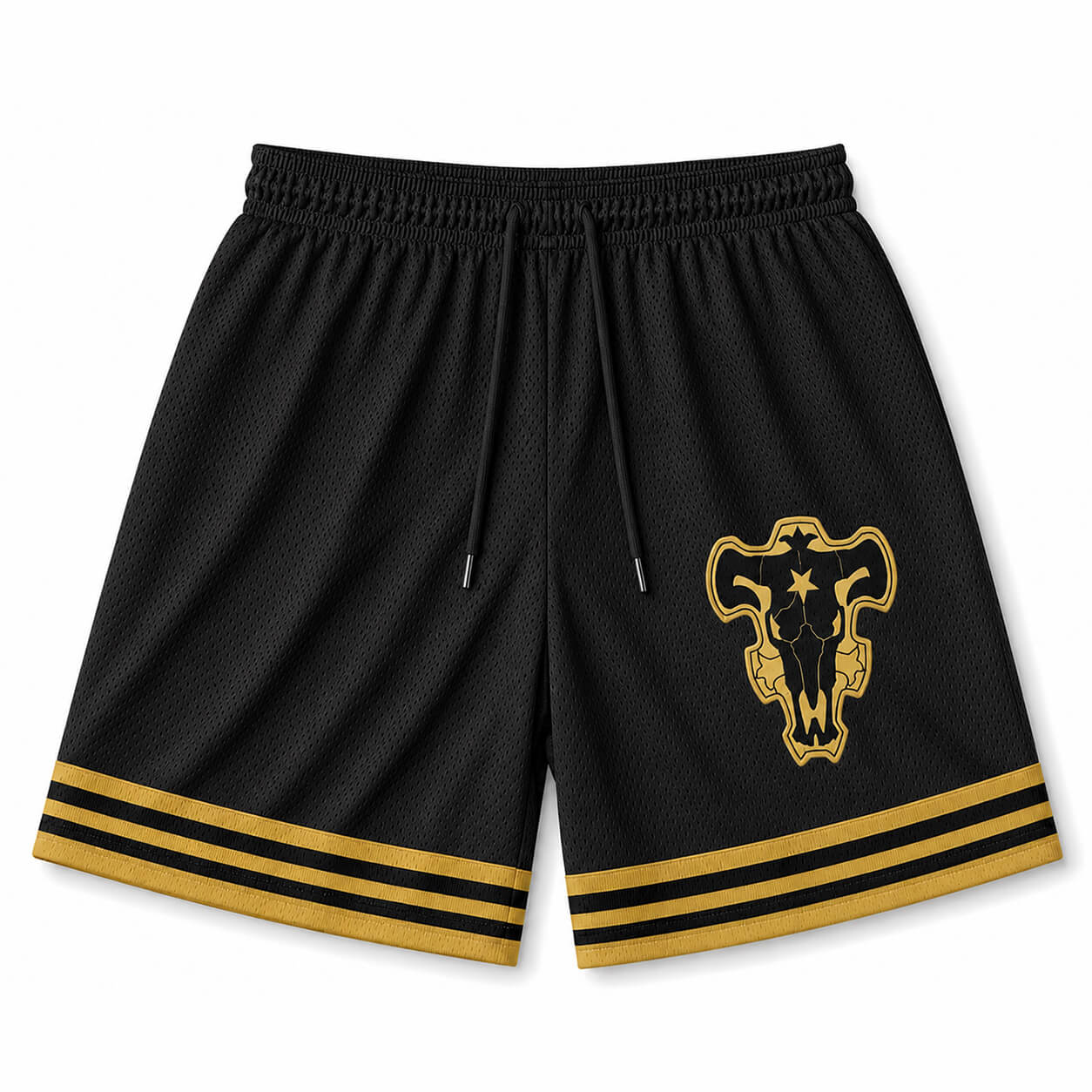 Black Clover Mesh shorts - Black Bull