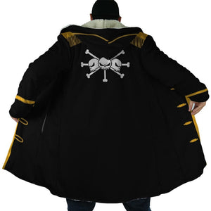 Marshall D. Teach Blackbeard Pirates One Piece Hooded Cloak Coat