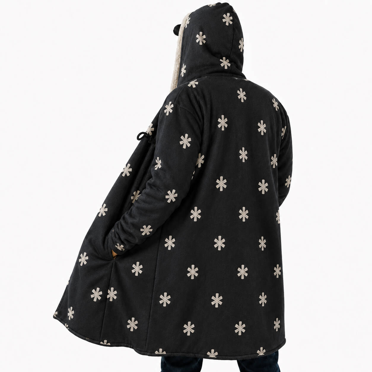 Blackbeared One Piece Hooded Dream Cloak Coat