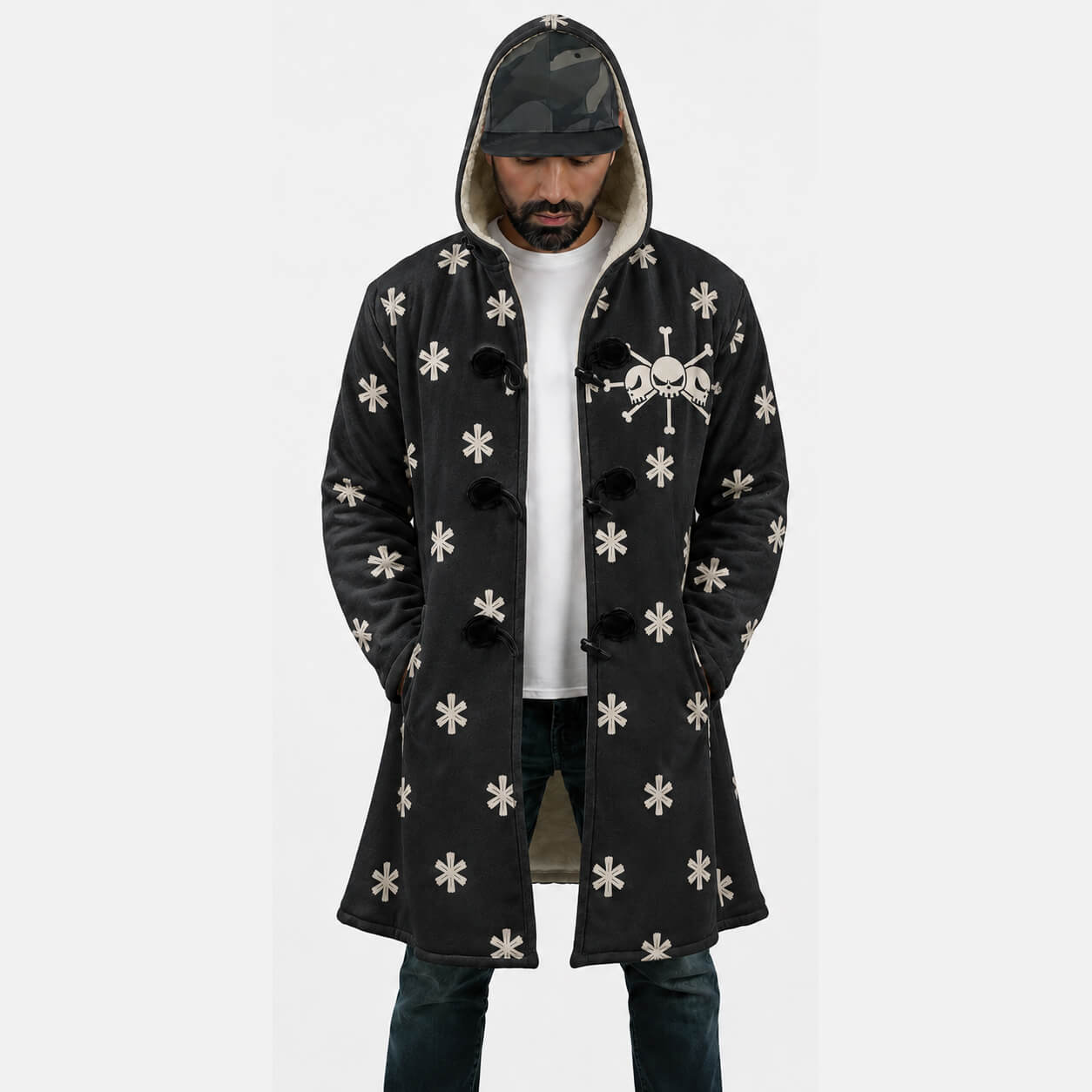 Blackbeared One Piece Hooded Dream Cloak Coat