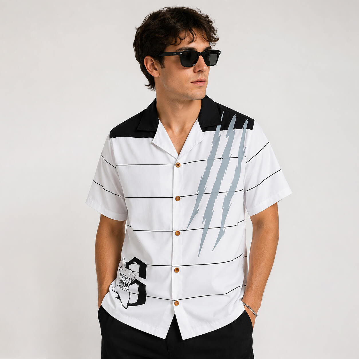 Bleach Espada Button-Up-Hemd