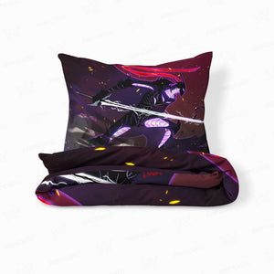 Blood-Red Night Commander Igris Solo Leveling Comforter Set