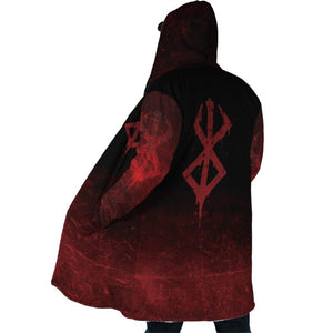 Guts Sacrifice Emblem Berserk Hooded Cloak Coat