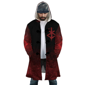 Guts Sacrifice Emblem Berserk Hooded Cloak Coat