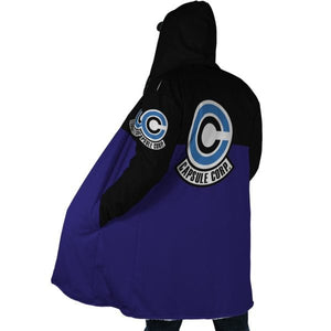 Dragon Ball Z Capsule Corp Hooded Cloak Coat