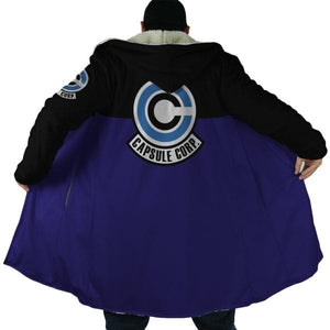 Dragon Ball Z Capsule Corp Hooded Cloak Coat