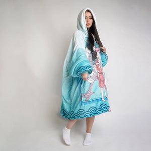 Haku Dragon Spirited Oversized Blanket Hoodie