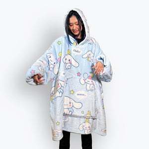 White Puppy Kawaii Blanket Hoodie