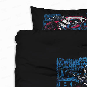 Cowboy Bebop Space Station Embossed Poster Classic Comforter Set