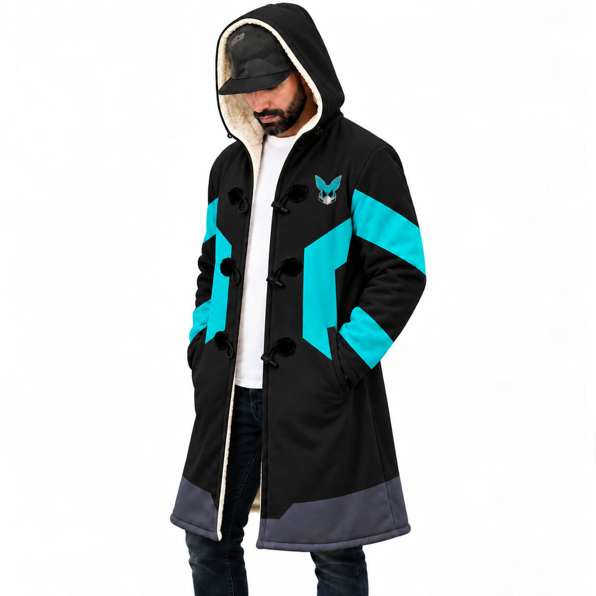 Mina Ashido My Hero Academia Fleece-Umhang mit Kapuze