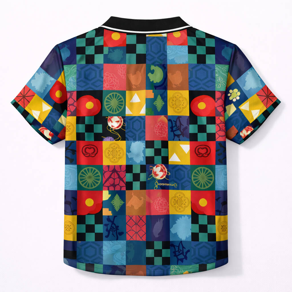 Demon Slayer Patches Baseball Jersey