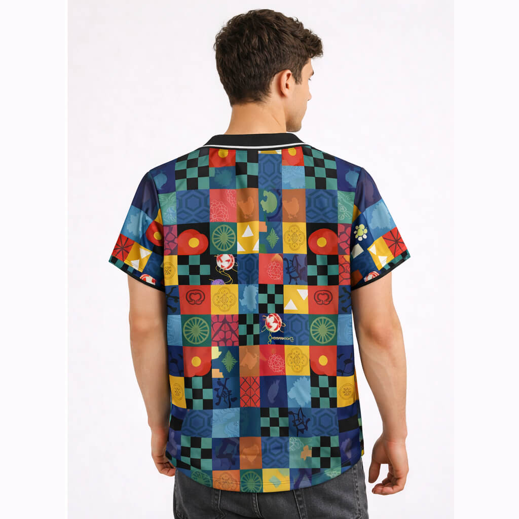 Demon Slayer Patches Baseball Jersey