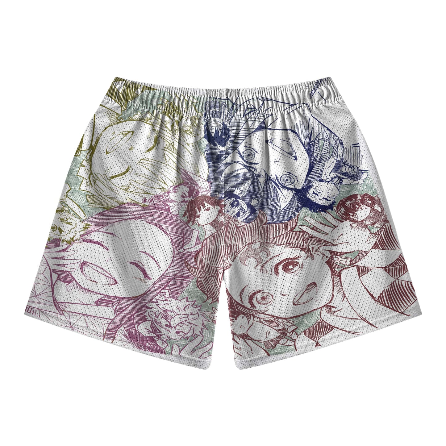 Demon Corp Sketch Mesh shorts