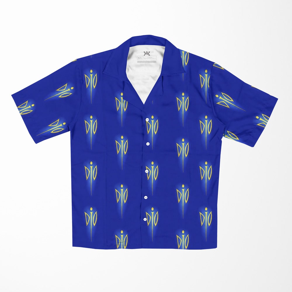 Dio Brando JoJo&#39;s Bizarre Adventure Button up Hawaiian Shirt