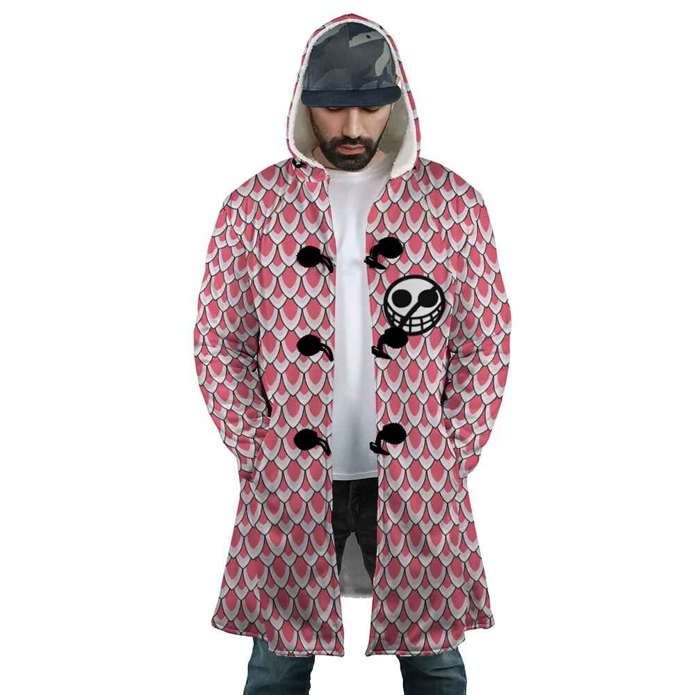 Doflamingo One Piece Hooded Cloak Coat