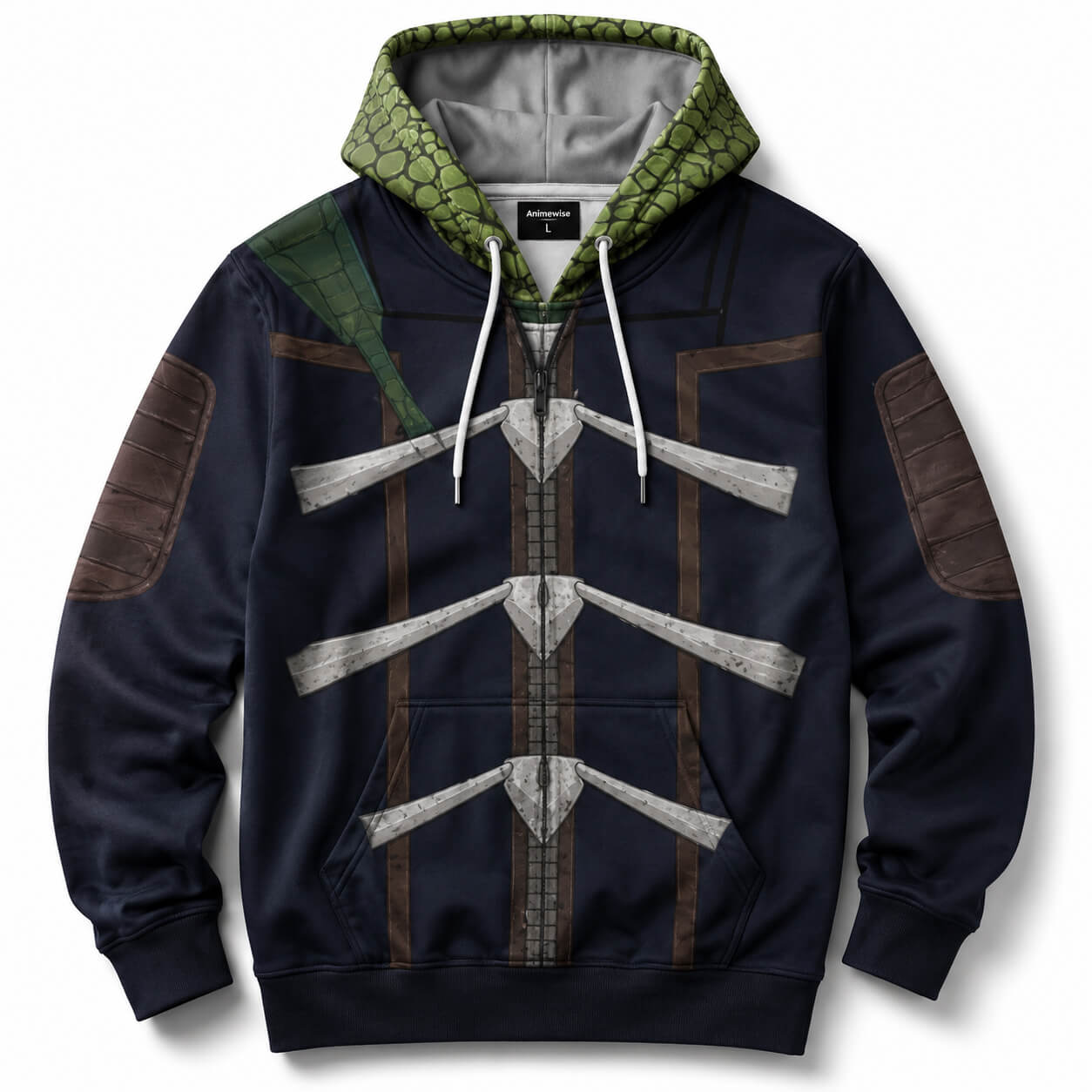 Dorohedoro Caiman Kapuzenpullover mit Reißverschluss