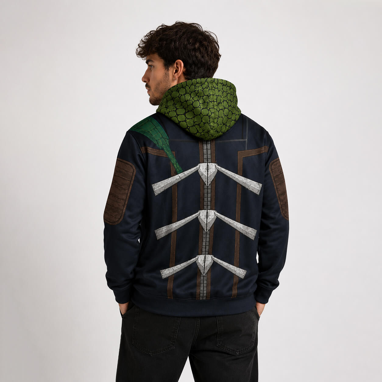 Dorohedoro Caiman Kapuzenpullover mit Reißverschluss