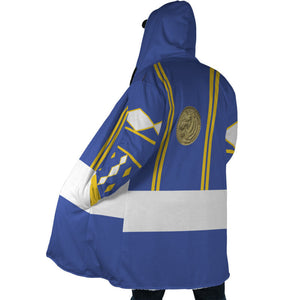 Ninjetti Mighty Morphin Blue Power Ranger Hooded Cloak Coat