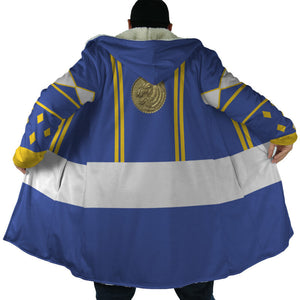 Ninjetti Mighty Morphin Blue Power Ranger Hooded Cloak Coat