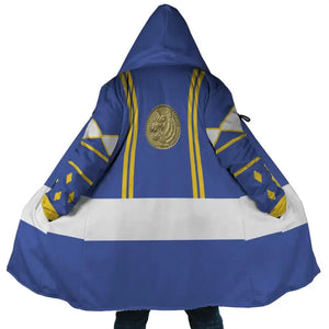 Ninjetti Mighty Morphin Blue Power Ranger Hooded Cloak Coat