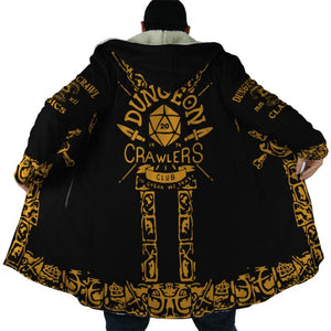 Dungeon Crawler D&D Hooded Cloak Coat